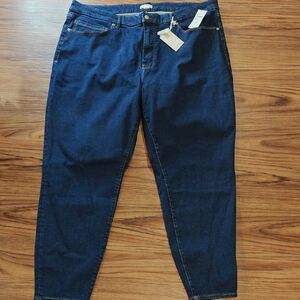 Good American Indigo Skinny High Waisted Jeans